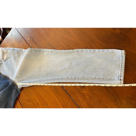 Revice Womens Size 28 Jeans Yin Yang Two Tone High Rise All Cotton Made in USA - Picture 7 of 9